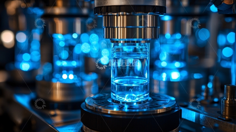 高清大图下载【趣麦麦图】实验室里的蓝色液体