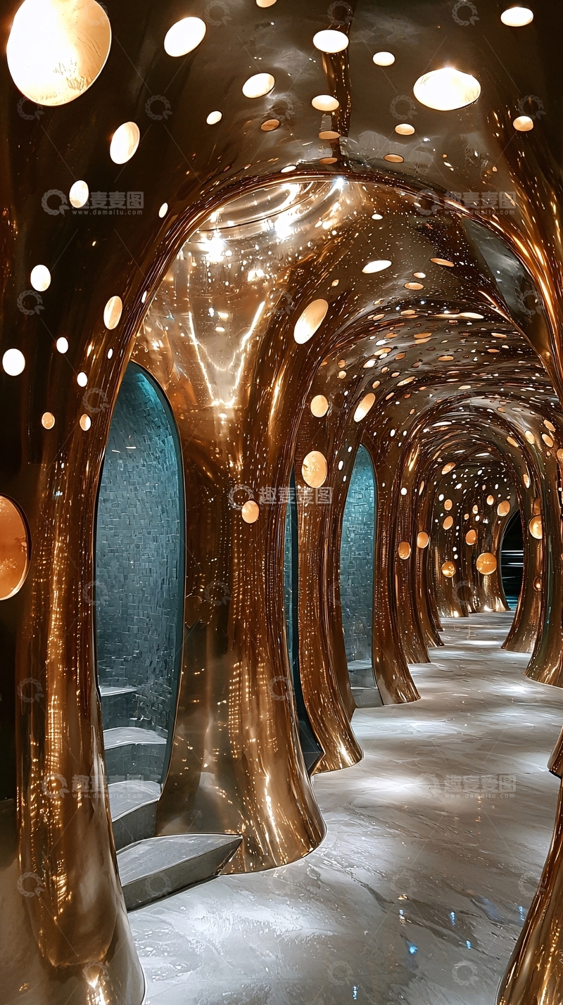 高清大图下载【趣麦麦图】未来感走廊设计