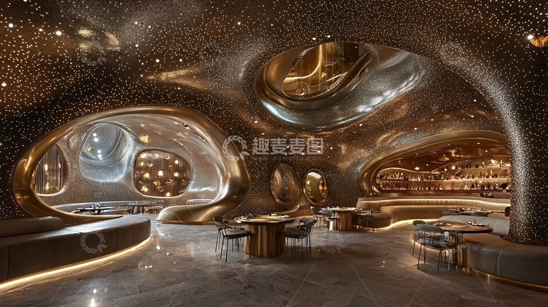高清大图下载【趣麦麦图】未来感酒吧内部装饰