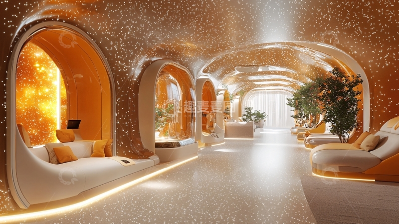 高清大图下载【趣麦麦图】未来感休息室