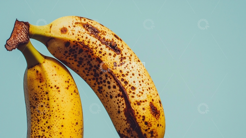 高清大图下载【趣麦麦图】两根长斑的香蕉