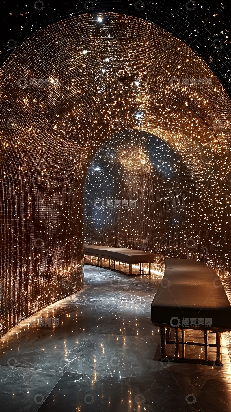 高清大图下载【趣麦麦图】星空般的室内拱顶设计