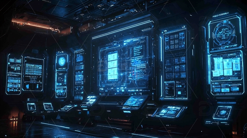 高清大图下载【趣麦麦图】科幻控制台