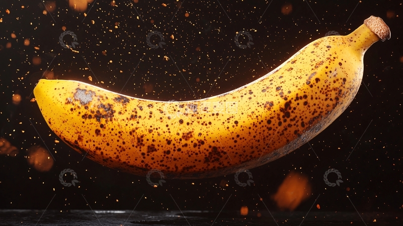 高清大图下载【趣麦麦图】黑点斑点的成熟香蕉