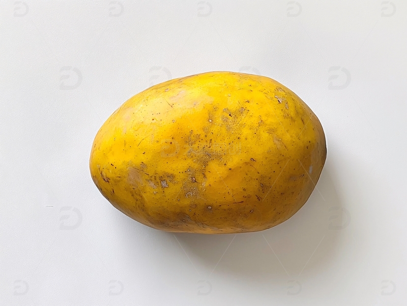 高清大图下载【趣麦麦图】单个黄色椭圆形水果