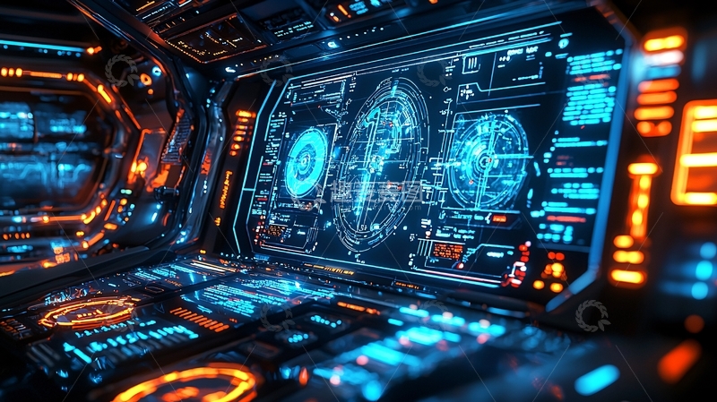 高清大图下载【趣麦麦图】未来科技感驾驶舱