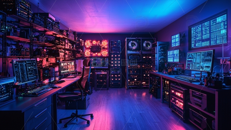 高清大图下载【趣麦麦图】科技感控制室