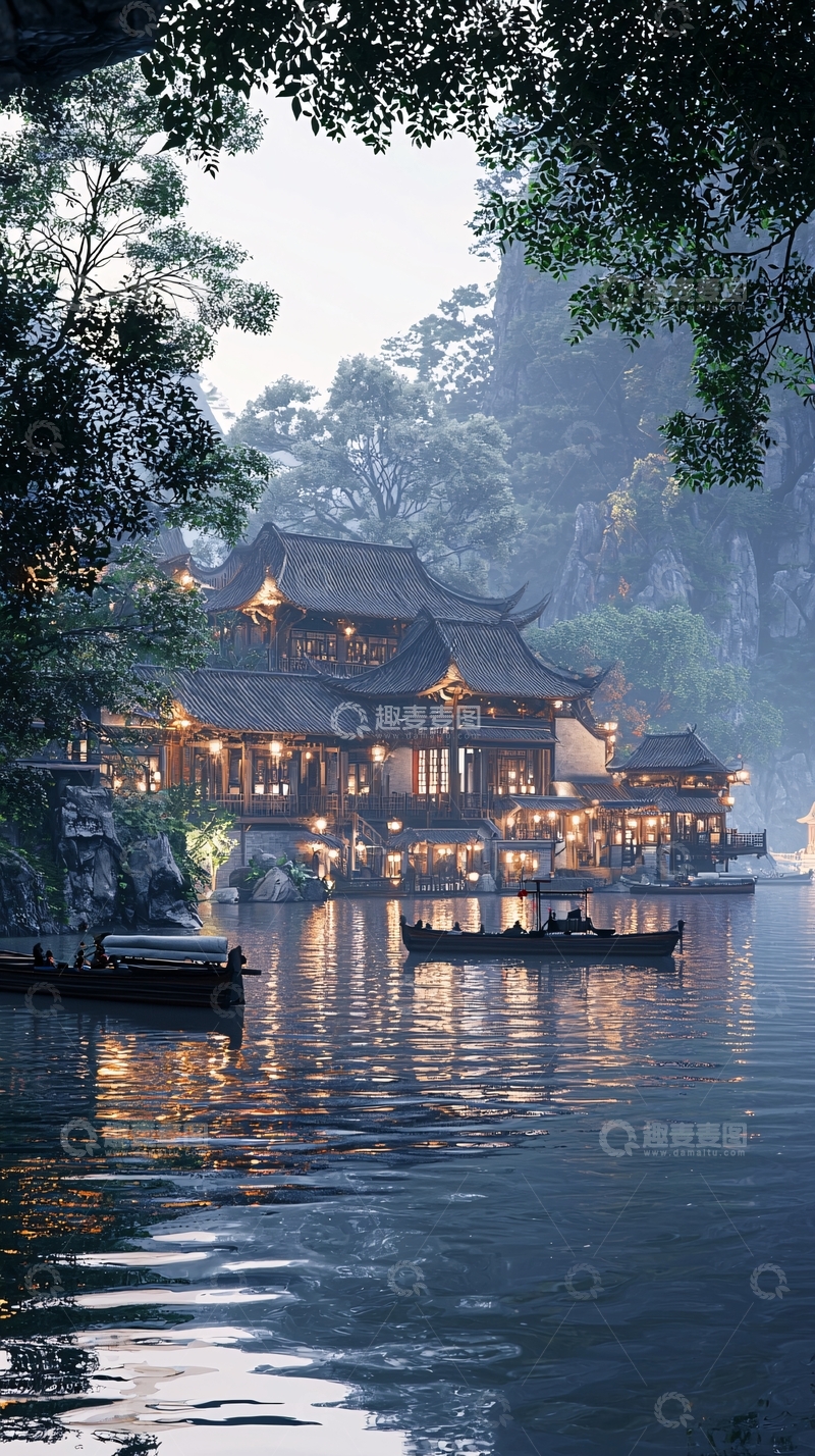 高清大图下载【趣麦麦图】水墨江南