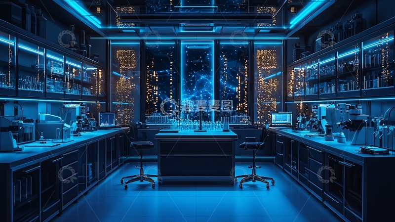 高清大图下载【趣麦麦图】未来感实验室