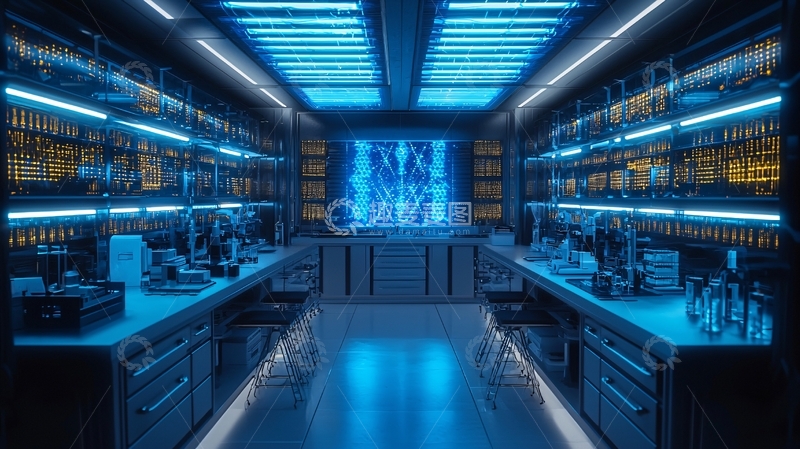 高清大图下载【趣麦麦图】科幻实验室内部场景