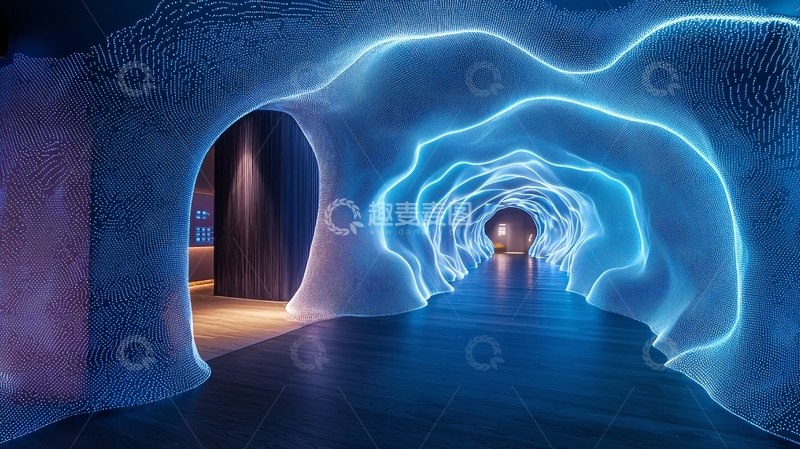 高清大图下载【趣麦麦图】未来感隧道