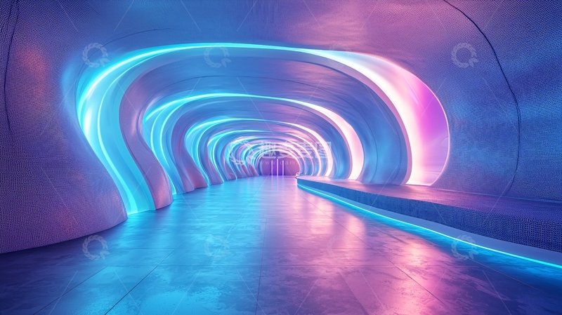 高清大图下载【趣麦麦图】科幻隧道2