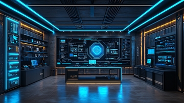 未来科技控制室