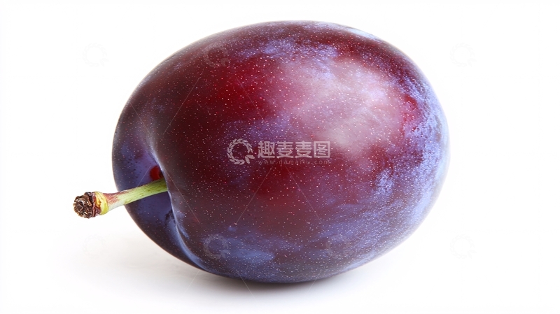 高清大图下载【趣麦麦图】紫红色单颗李子
