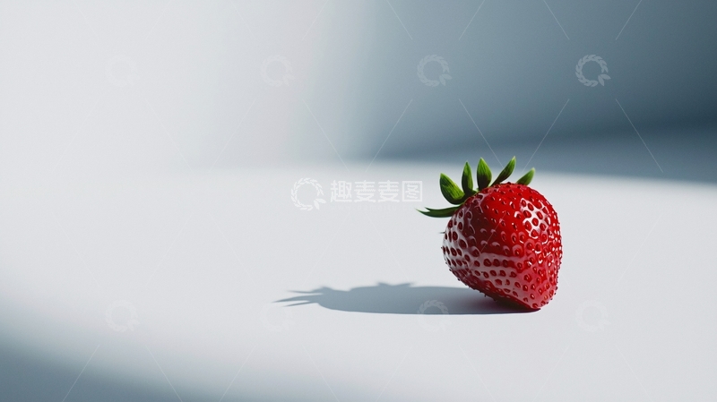 高清大图下载【趣麦麦图】单颗草莓