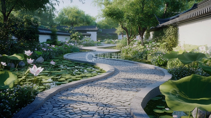 高清大图下载【趣麦麦图】中式园林