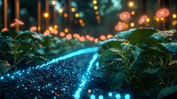 魔法森林发光小路