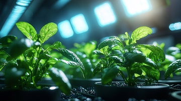 室内种植绿色蔬菜