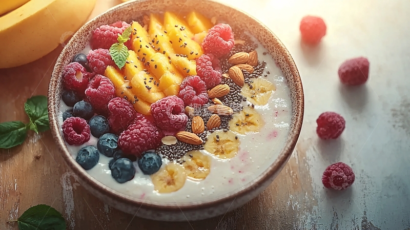 高清大图下载【趣麦麦图】水果燕麦碗