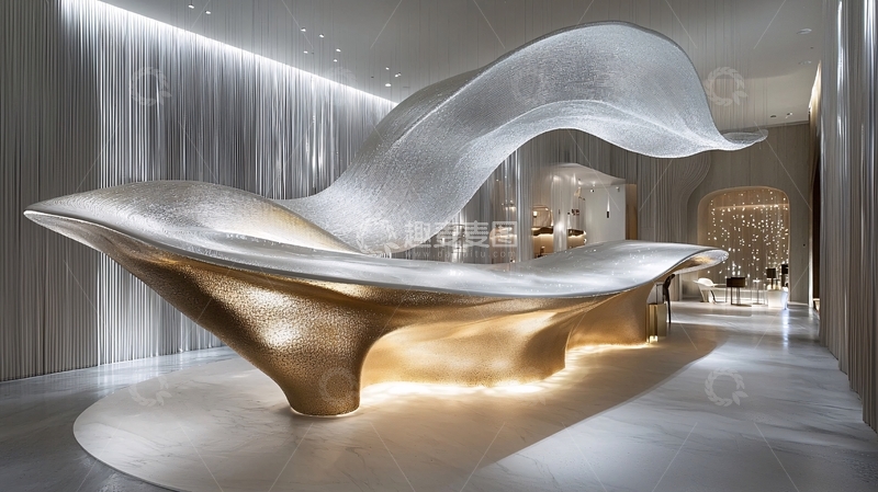 高清大图下载【趣麦麦图】未来感接待台