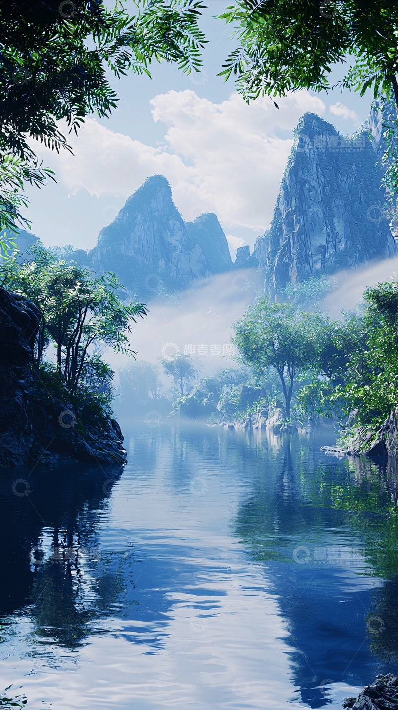 高清大图下载【趣麦麦图】山水画