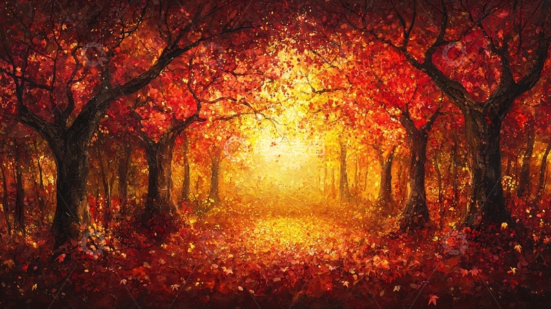 高清大图下载【趣麦麦图】秋日森林