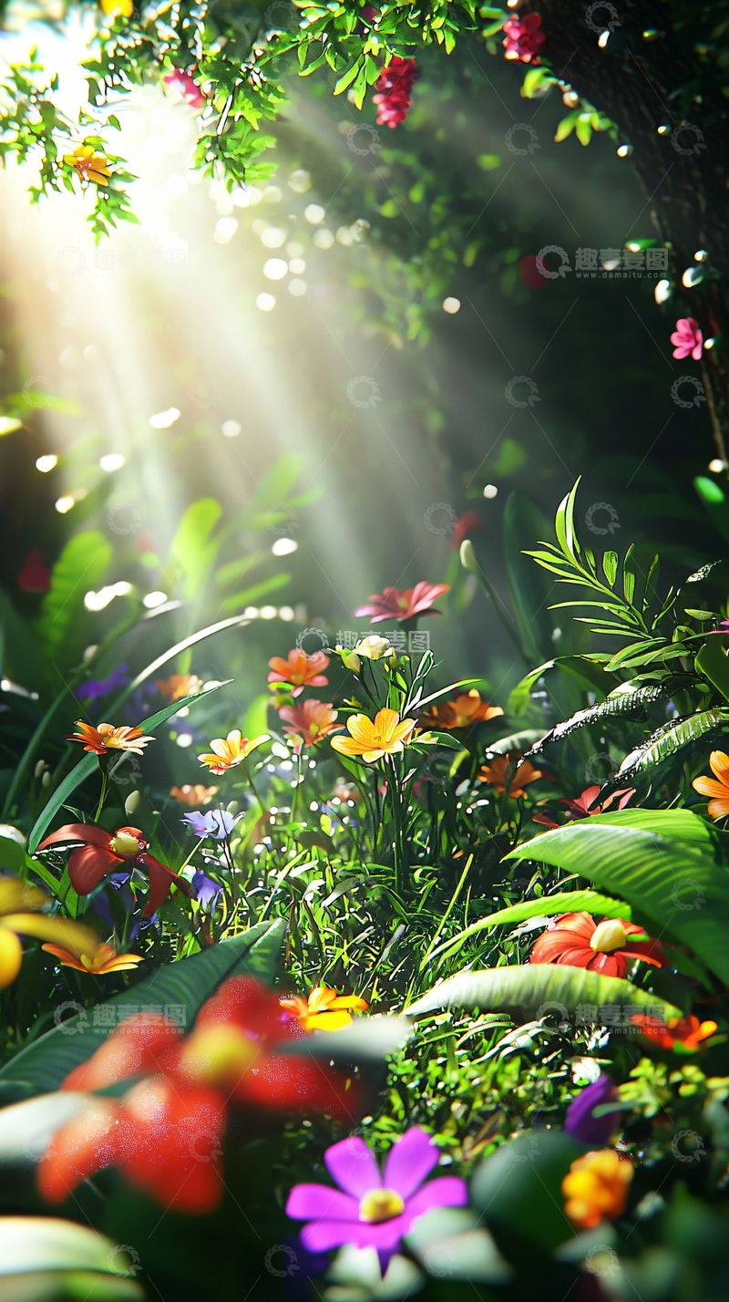 高清大图下载【趣麦麦图】阳光森林