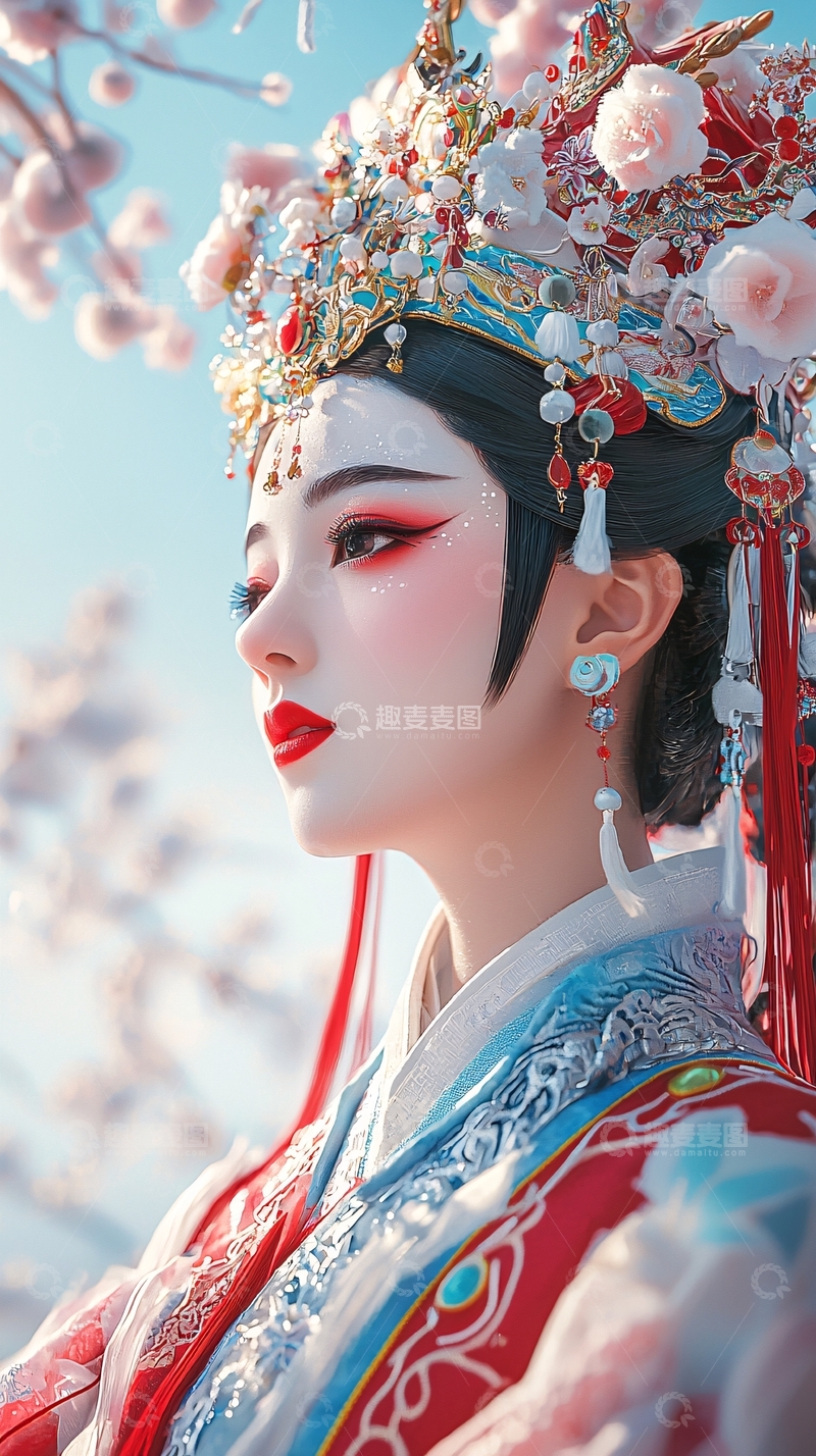 高清大图下载【趣麦麦图】古风美女