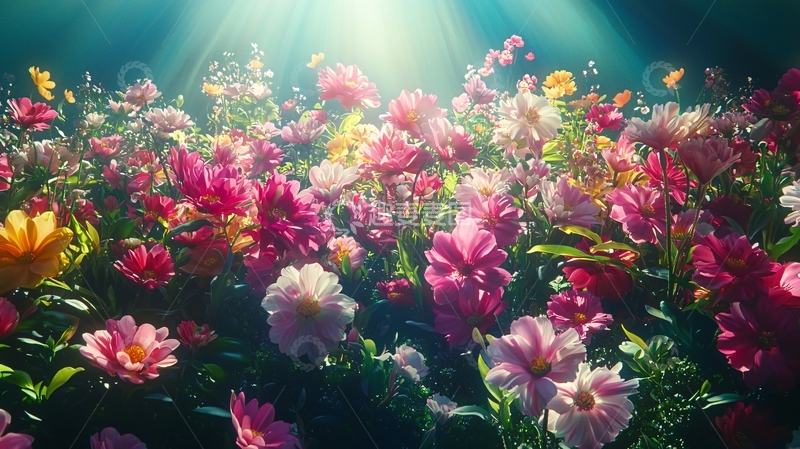 高清大图下载【趣麦麦图】梦幻花海