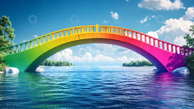 高清大图下载【趣麦麦图】彩虹桥