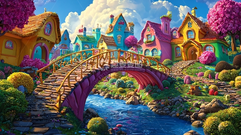 高清大图下载【趣麦麦图】童话小镇