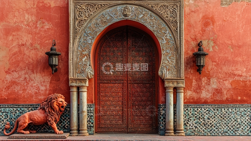 高清大图下载【趣麦麦图】精美雕花拱门