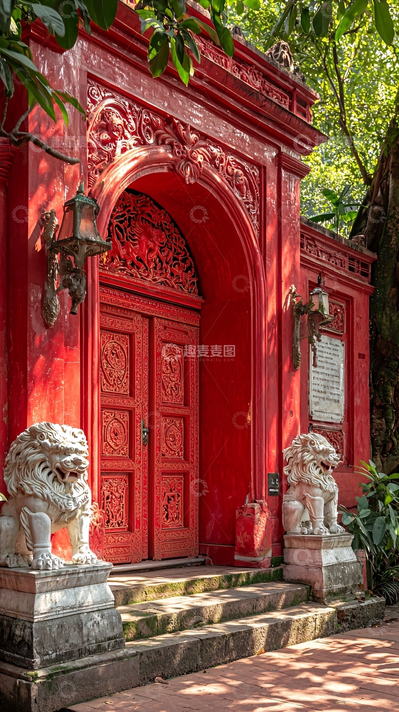 高清大图下载【趣麦麦图】红色建筑