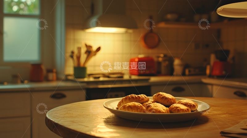 高清大图下载【趣麦麦图】温暖的厨房烘焙点心