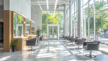 明亮现代化美发沙龙