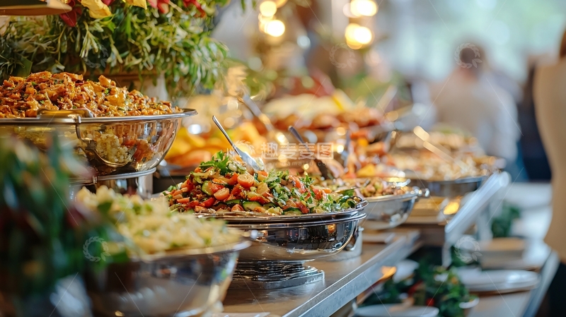 高清大图下载【趣麦麦图】自助餐美食盛宴