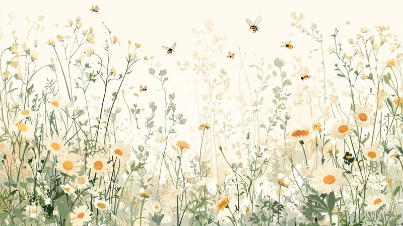 高清大图下载【趣麦麦图】清新田园风野花壁纸