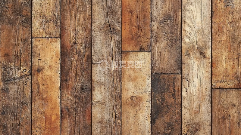 高清大图下载【趣麦麦图】复古棕色木板拼接纹理背景