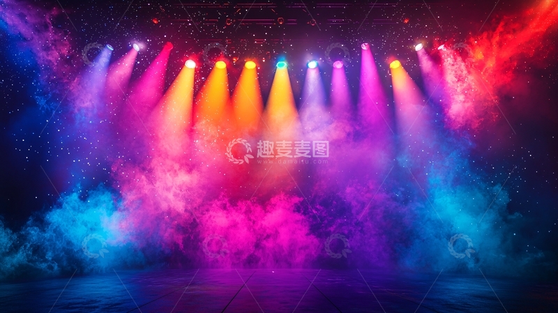 高清大图下载【趣麦麦图】绚丽舞台灯光效果