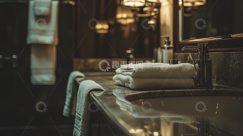 高清大图下载【趣麦麦图】浴室毛巾