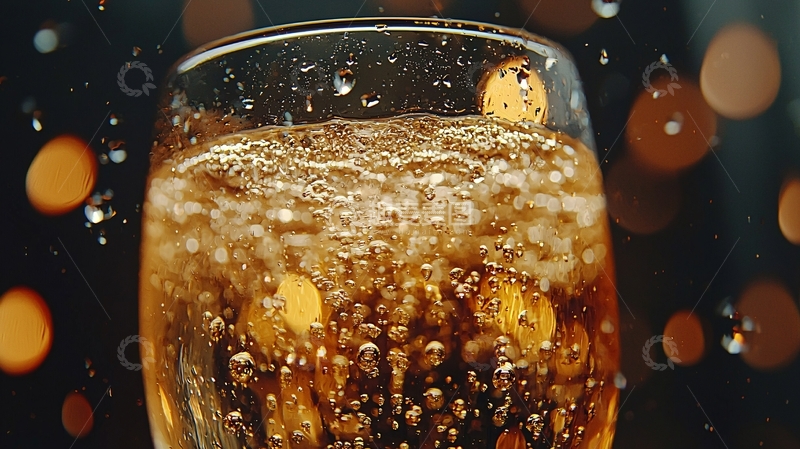 高清大图下载【趣麦麦图】饮料气泡飞溅高特写