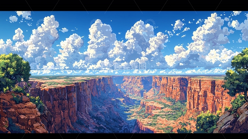 高清大图下载【趣麦麦图】壮丽峡谷