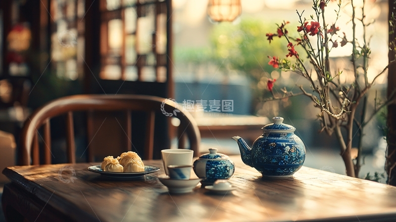 高清大图下载【趣麦麦图】中式茶室