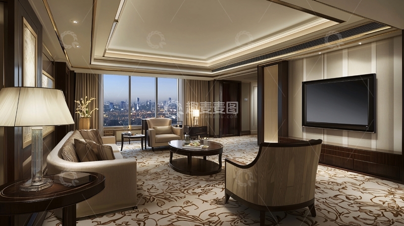 高清大图下载【趣麦麦图】豪华酒店套房客厅