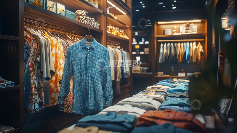高清大图下载【趣麦麦图】高档男装店实景图