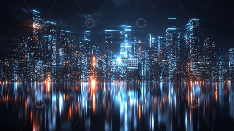 高清大图下载【趣麦麦图】未来城市夜景40