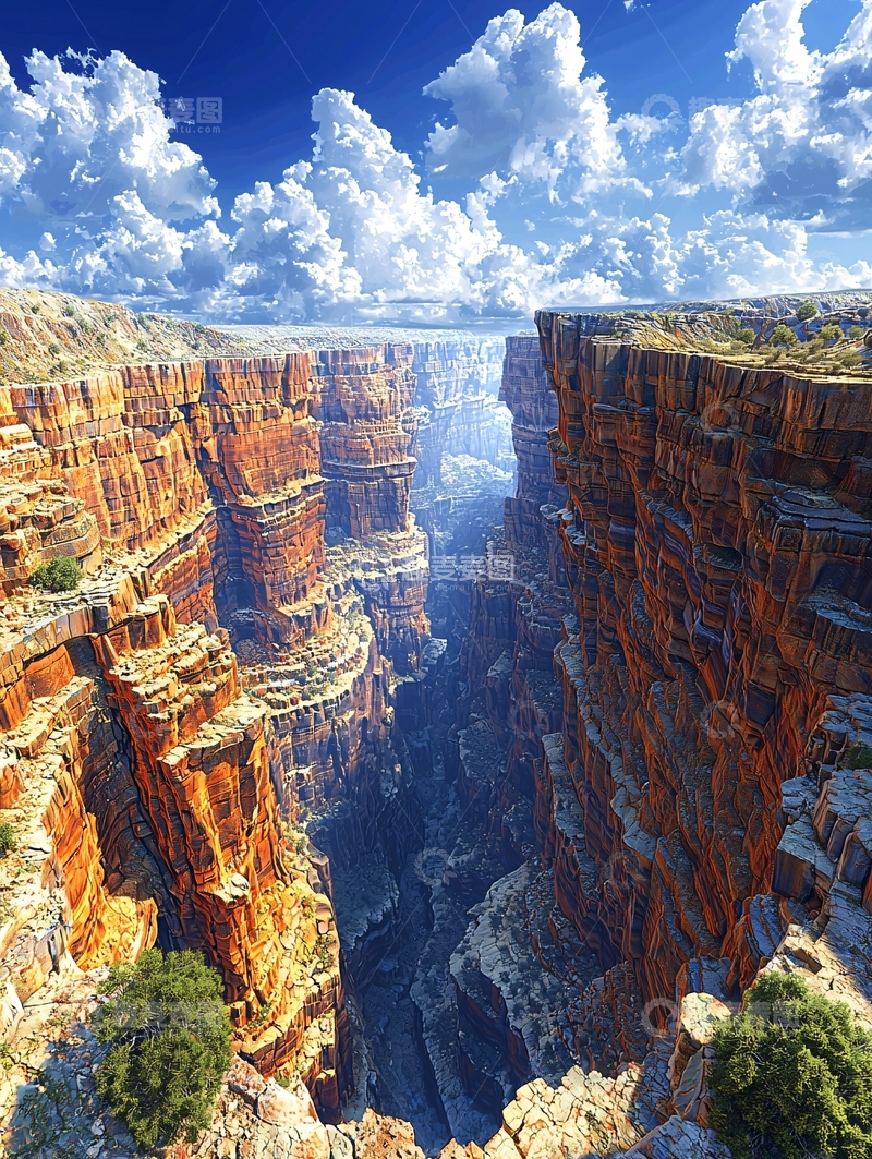 高清大图下载【趣麦麦图】壮丽峡谷