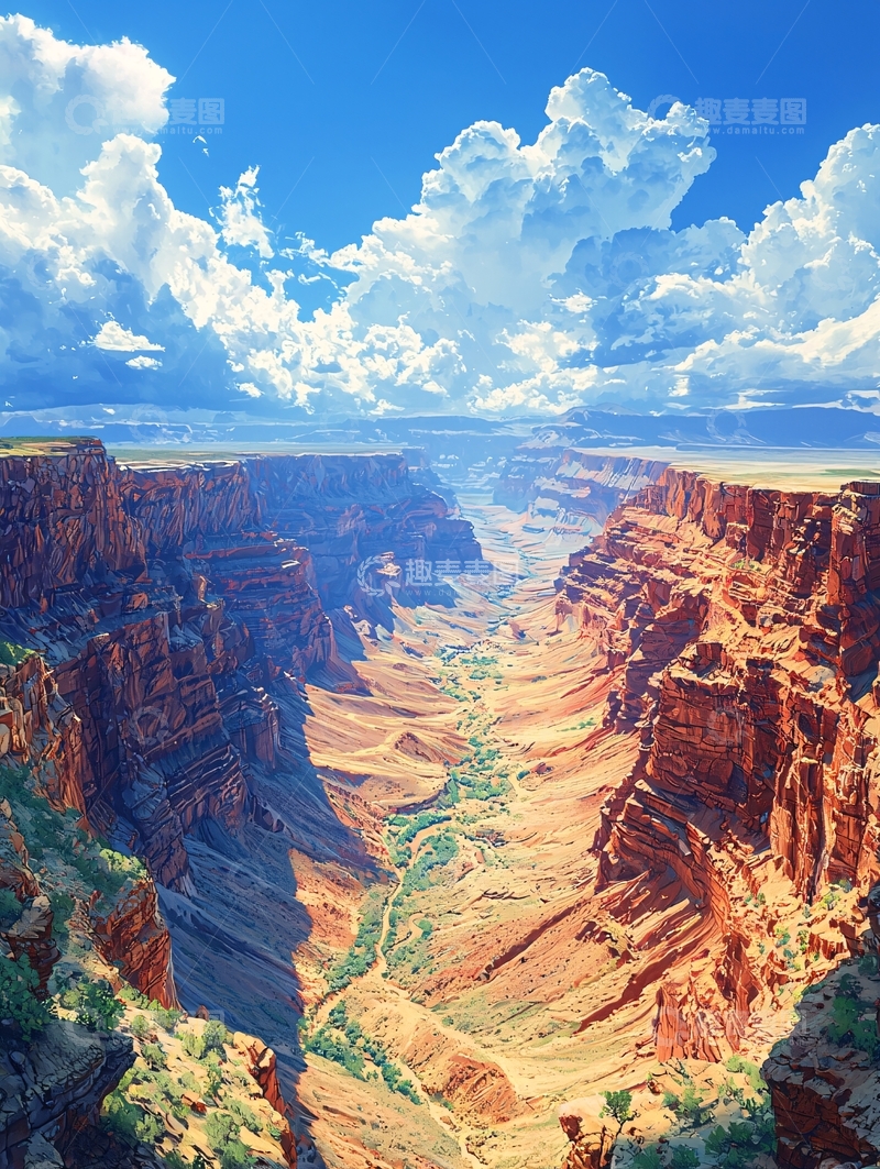 高清大图下载【趣麦麦图】壮丽峡谷风光