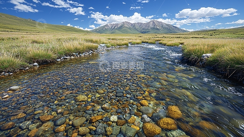 高清大图下载【趣麦麦图】清澈河流的自然风光