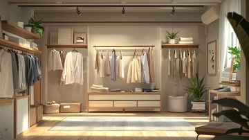 极简风衣帽间设计